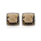 Aros de Diamante en Oro de 18 Kt Quarzo Fume - Miniatura 1