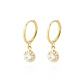 Aros de Oro 18kt Argollas Colgante - Miniatura 1