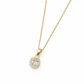 Colgante Oro Amarillo 18kt Circonita Oval Central 7MM - Miniatura 2