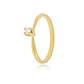 Anillo Compromiso Oro Amarillo 18kt  Niza 1x3ptos Diamante - Miniatura 1