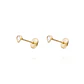 Aros de Oro 9kt Corazón Circonita Pequeña - Miniatura 1