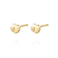 Aros de Oro 18kt Doble de Corazon - Miniatura 2