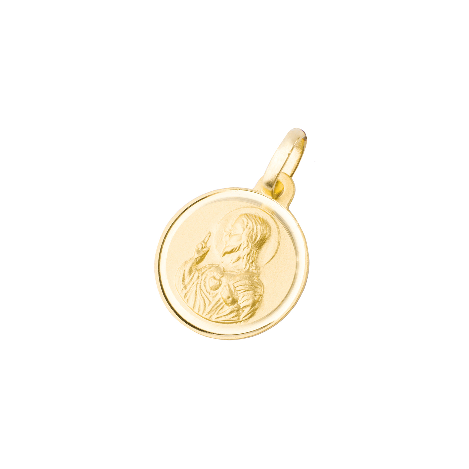 Colgante de Oro 18kt Sagrado Corazon de Jesus 14mm 1