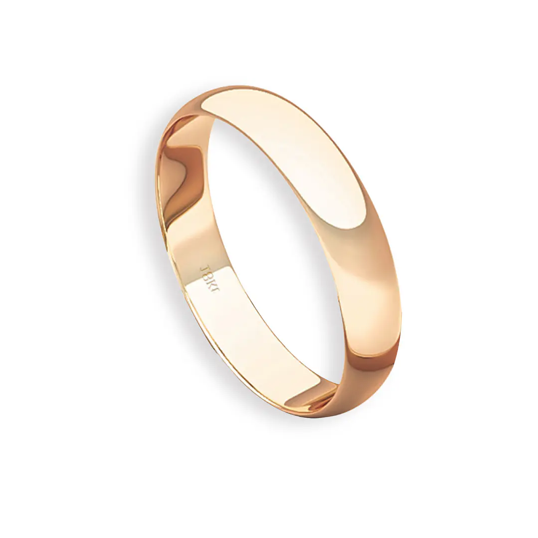 Argolla Matrimonio de Oro Miel 18kt Inglés Bari de 3,0mm 3