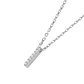 Collar de Plata Esterlina 925 Letra I Circon - Miniatura 1