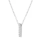 Collar de Plata Esterlina 925 Letra I Circon - Miniatura 2
