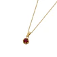 Colgante Oro Miel 18kt Sol con Garras de Rubi 4mm - Miniatura 2