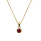 Colgante Oro Miel 18kt Sol con Garras de Rubi 4mm - Miniatura 3