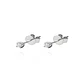 Aros de Oro Blanco 18kt con Diamantes Punto de 10pts total SI/H - Miniatura 1