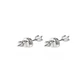 Aros de Oro Blanco 18kt con Diamantes Punto de 10pts total SI/H - Miniatura 2