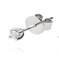 Aros de Oro Blanco 18kt con Diamantes Punto de 10pts total SI/H - Miniatura 3