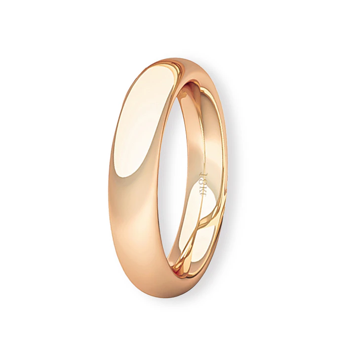 Argolla Matrimonio de Oro Miel 18kt Inglés Garda Ergofit de 3,5mm 1
