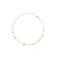 Pulsera de Oro 18kt Corazón Circonita Perla - Miniatura 1