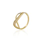 Anillo de Oro 18kt Circon Ondas - Miniatura 1