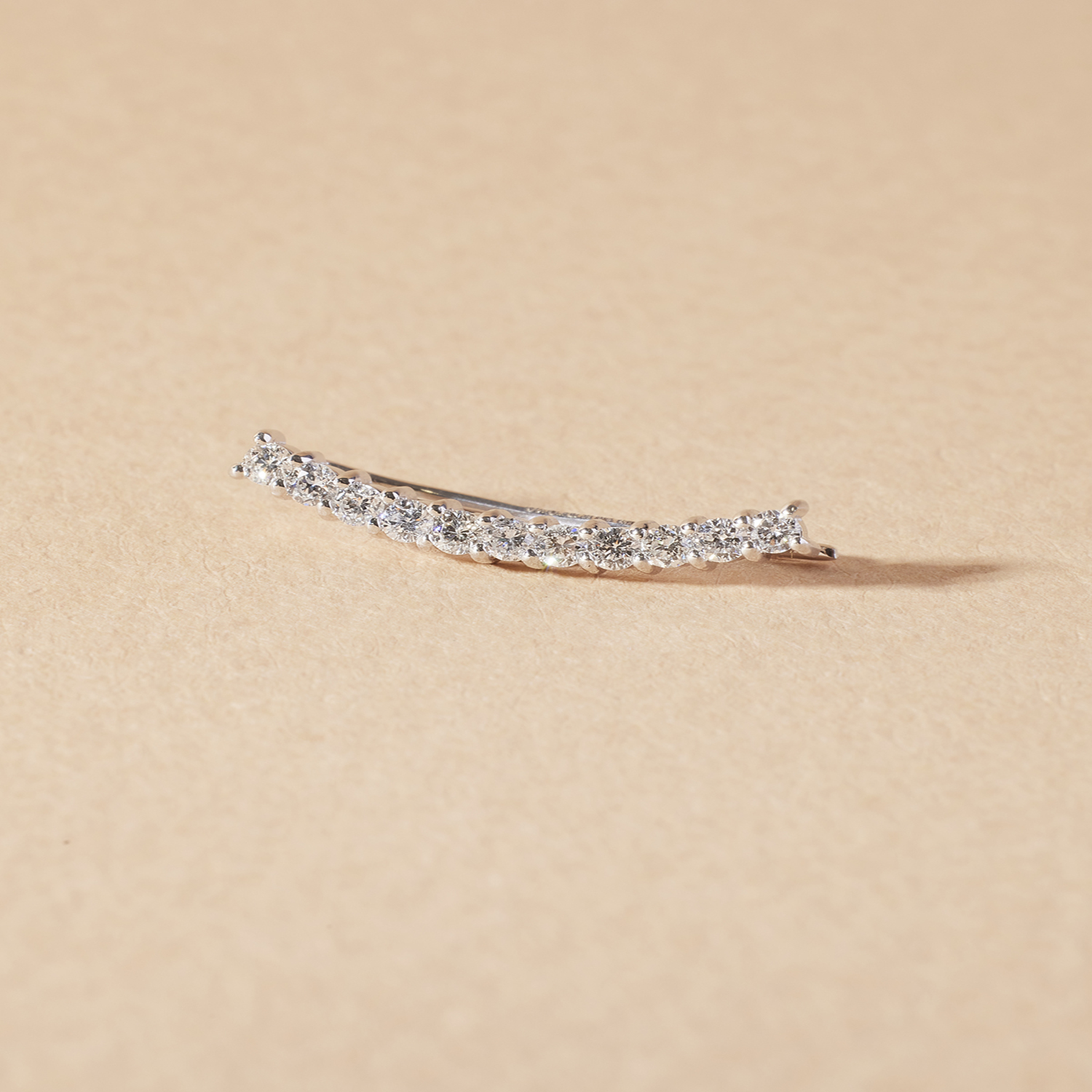 Aros de Oro Blanco 18kt Diamantes 40Pts Total | Danielle Costantini 3