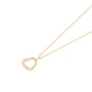Collar Oro Amarillo 18kt Corazón Mitad Cadena - Miniatura 1