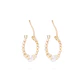 Aros de Oro de 18kt Argollas y perlas - Miniatura 3