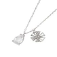 Collar de Plata Esterlina 925 Gota Flor - Miniatura 1