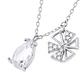 Collar de Plata Esterlina 925 Gota Flor - Miniatura 2
