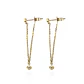 Aros de Oro 18kt con Diamantes Cadena 6pts  total SI/H - Miniatura 1