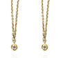 Aros de Oro 18kt con Diamantes Cadena 6pts  total SI/H - Miniatura 2