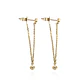 Aros de Oro 18kt con Diamantes Cadena 6pts  total SI/H - Miniatura 3