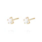 Aros de Oro 18kt Estrella con Circón Circonita - Miniatura 2
