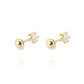 Aros de Oro 18kt Estrella con Circón Circonita - Miniatura 3