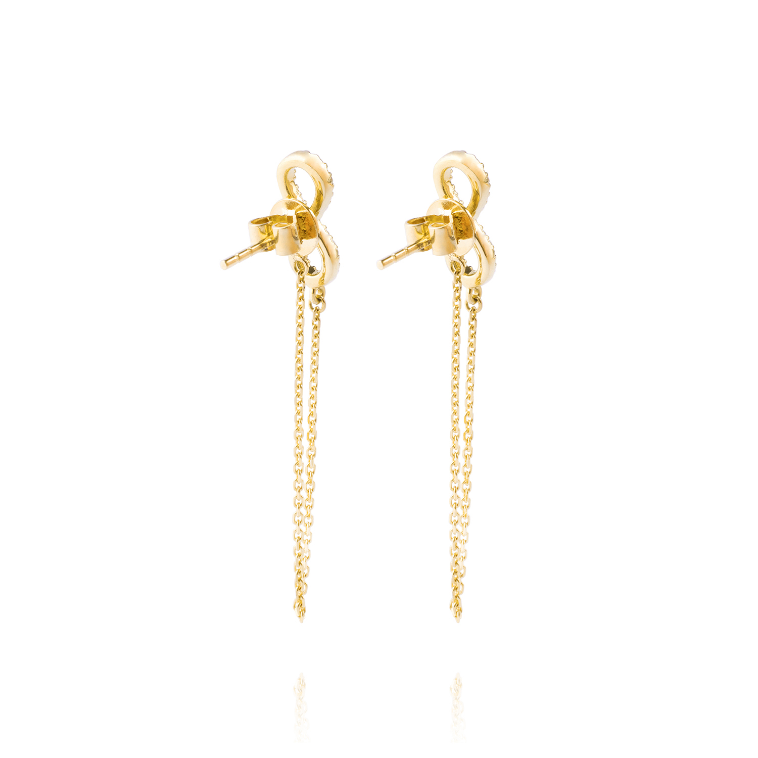 Aros Oro Amarillo 18kt Diamantes Infinitos 13pts 3