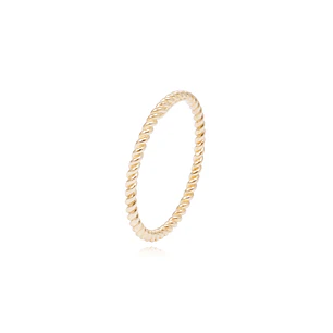 Anillo Oro Amarillo 18kt Trenzado Clásico