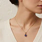 Colgante Oro Miel 18kt Sol con Garras de Zafiro 4mm - Miniatura 4