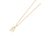Colgante de Oro de 18kt Circonitas letra B - Miniatura 2