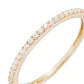 Anillo Compromiso de Oro 18Kt Cintillo Circon 1 Fila - Miniatura 2