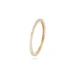 Anillo Compromiso de Oro 18Kt Cintillo Circon 1 Fila - Miniatura 3