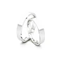 Par Argollas Matrimonio de Oro Blanco 18kt Tubo Portus de 3,5mm - Miniatura 2