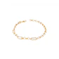 Pulsera de Oro 18kt Rolo y eslabones - Miniatura 1