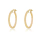 Aros de Oro 18kt Argollas Lisas 1,5mm - Miniatura 1