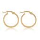 Aros de Oro 18kt Argollas Lisas 1,5mm - Miniatura 2