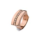 Anillo Oro Rosado 18kt Modelo Curv 9 Diamantes 2pts - Miniatura 1