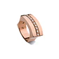 Anillo Oro Rosado 18kt Modelo Curv 9 Diamantes 2pts - Miniatura 2