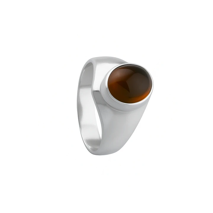 Anillo Oro 18kt Sello Oval Clásico 6