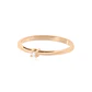 Anillo Compromiso Oro Rosado 18kt  Mónaco 1x12ptos Diamante - Miniatura 3