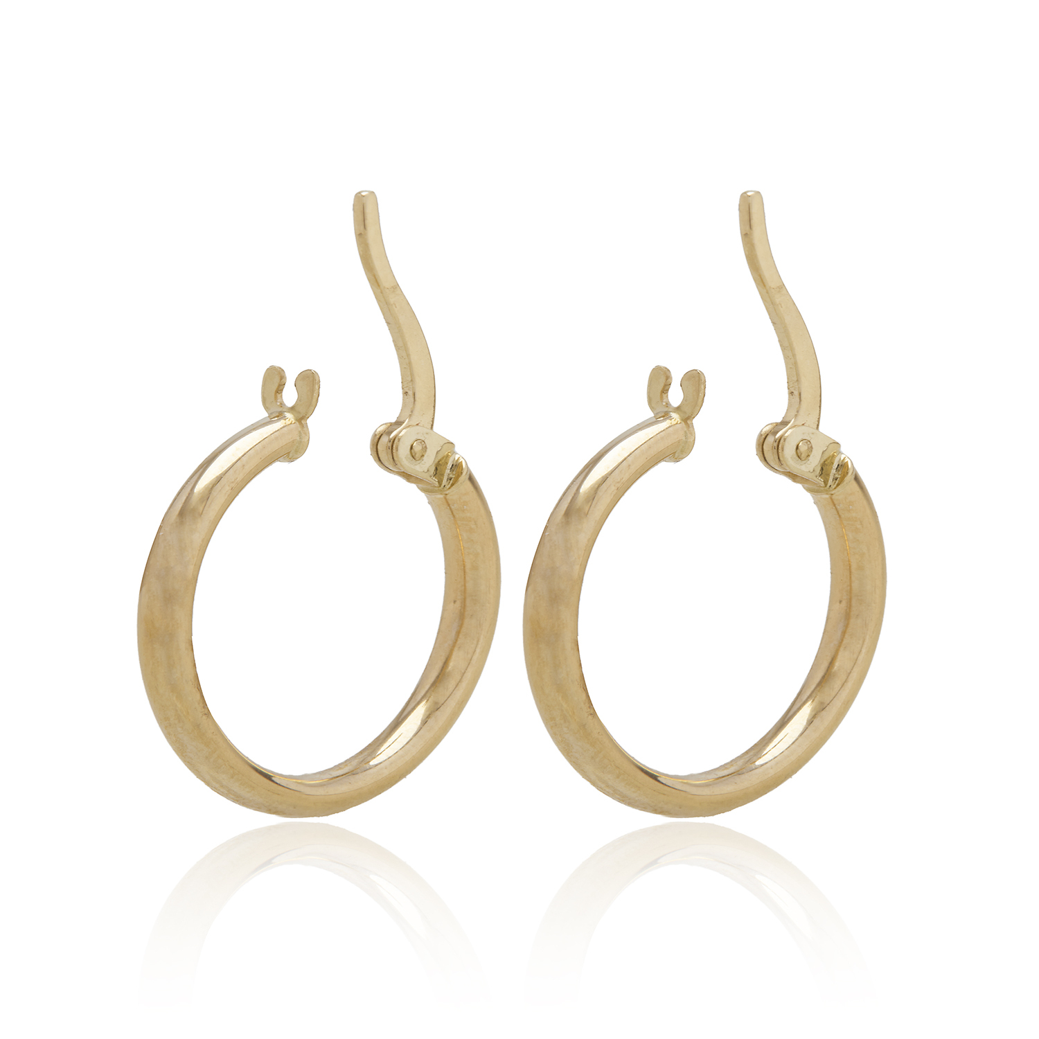 Aros de Oro 18kt Argollas de 15mm 1490 3