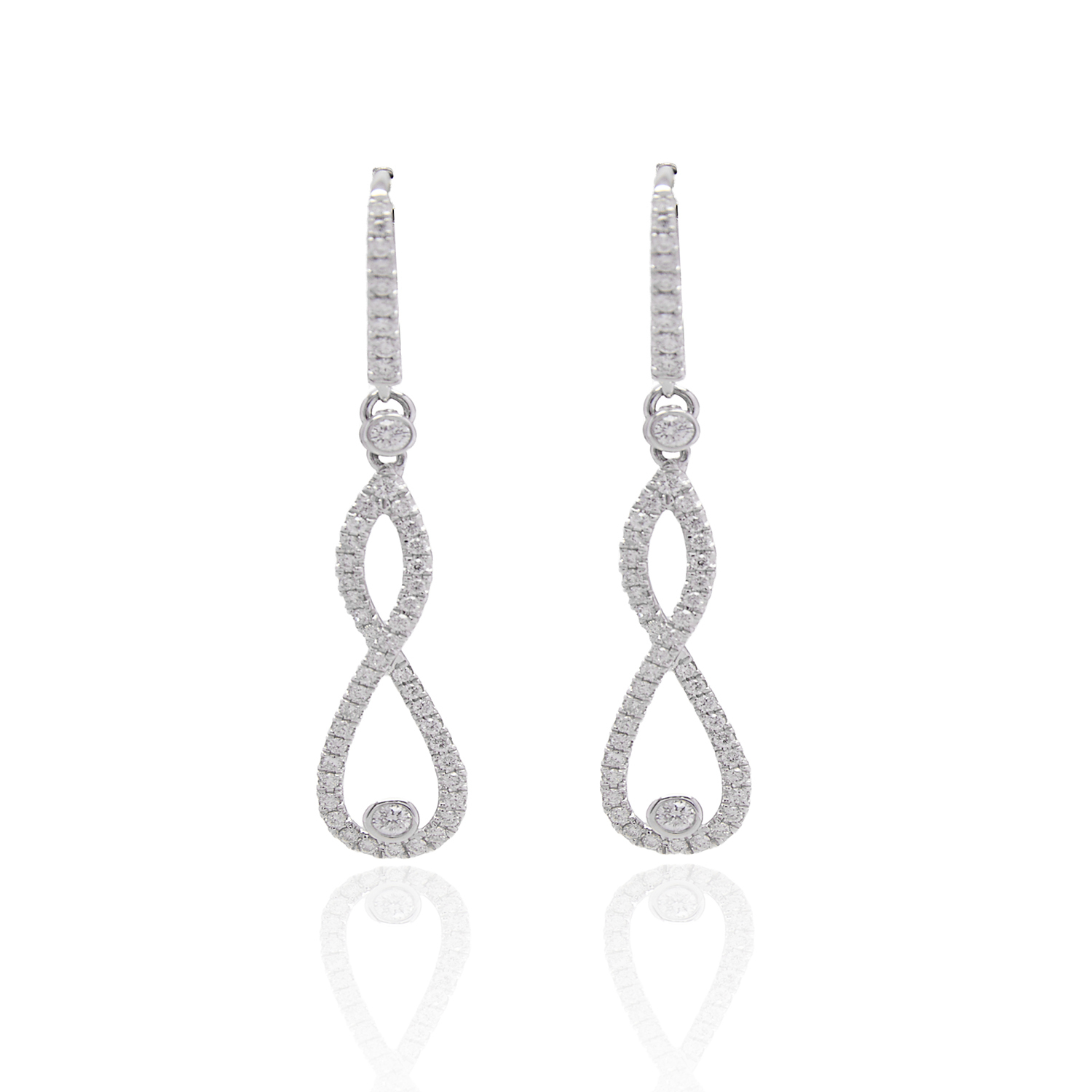 Aros Oro Blanco 18kt Diamantes 70 Pts | Danielle Costantini 1