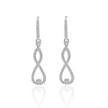 Aros Oro Blanco 18kt Diamantes 70 Pts | Danielle Costantini
