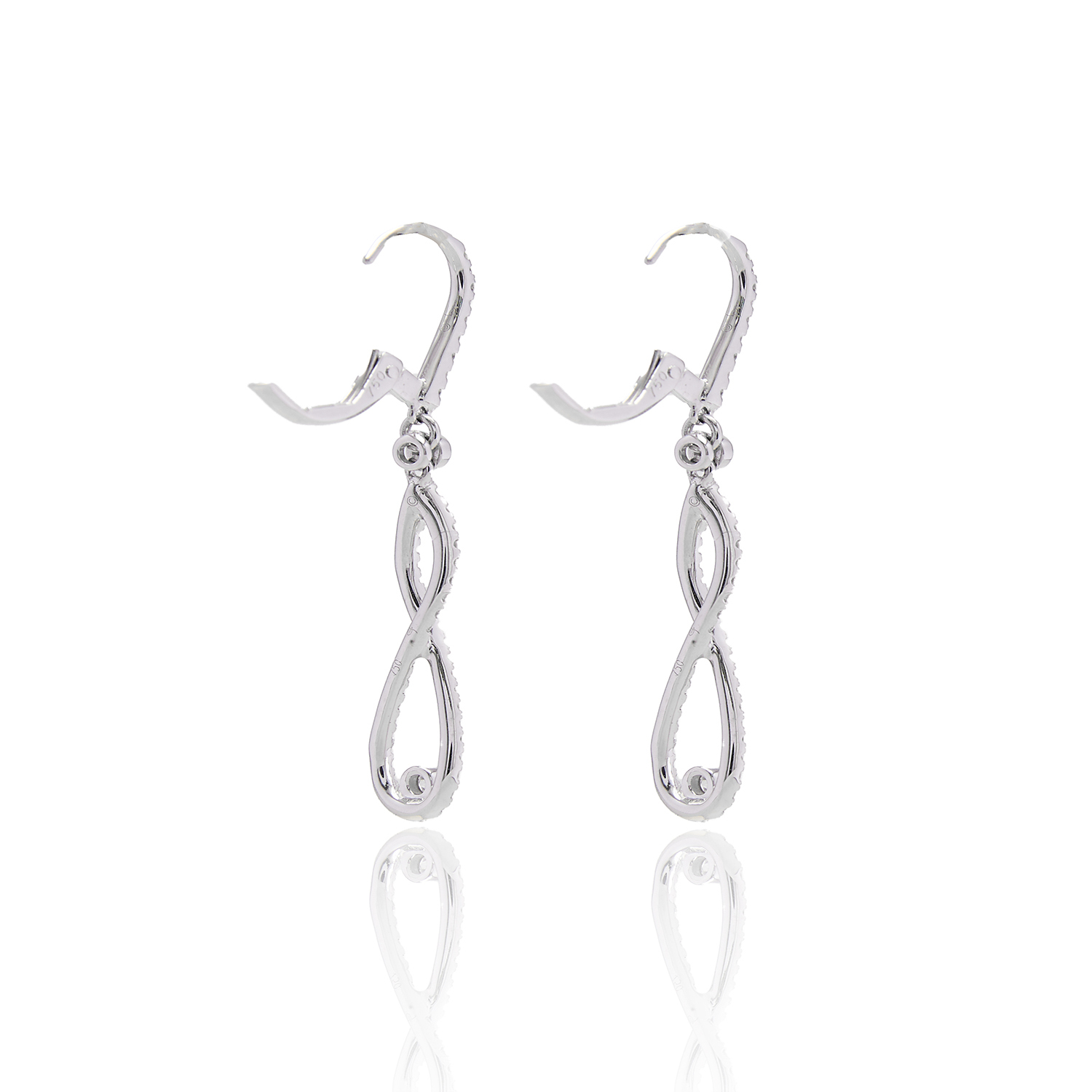 Aros Oro Blanco 18kt Diamantes 70 Pts | Danielle Costantini 2