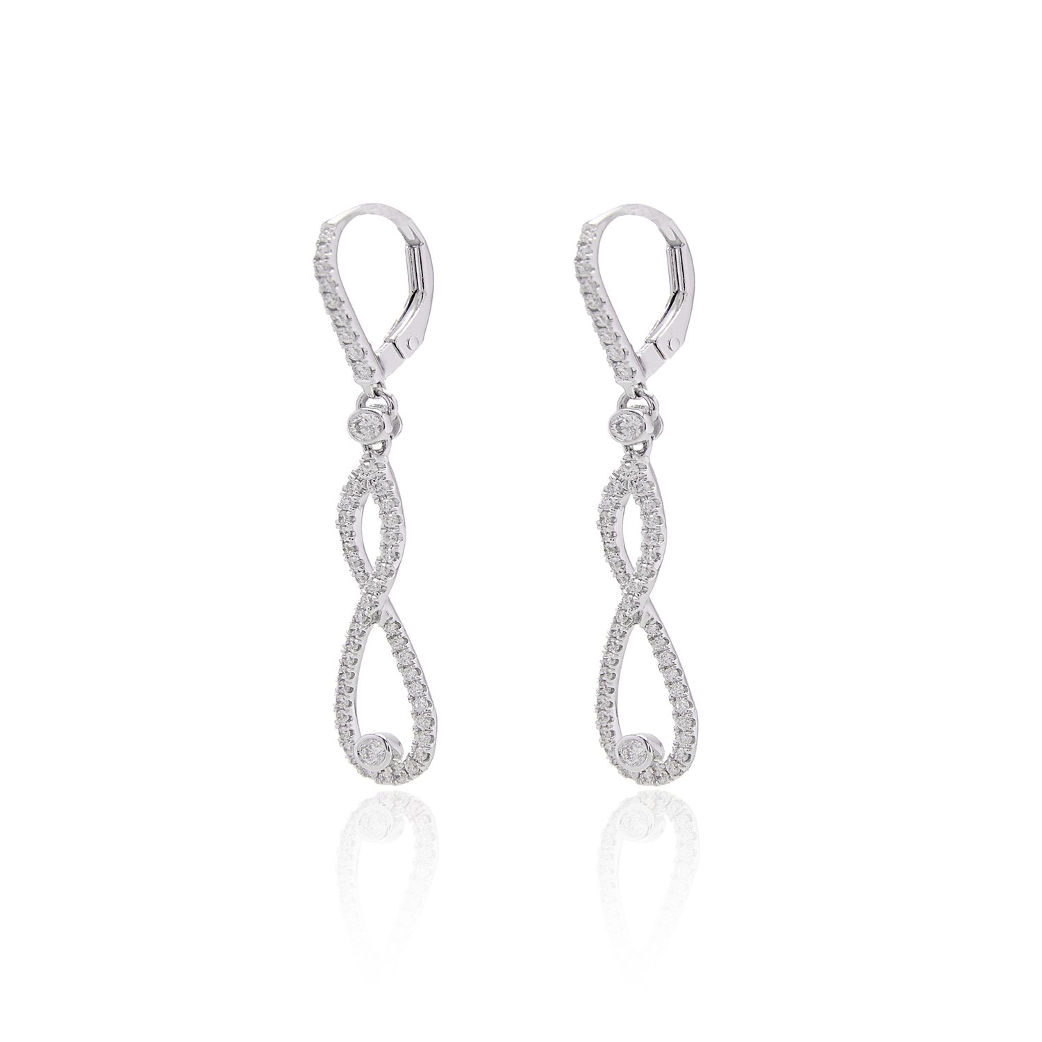 Aros Oro Blanco 18kt Diamantes 70 Pts | Danielle Costantini 3