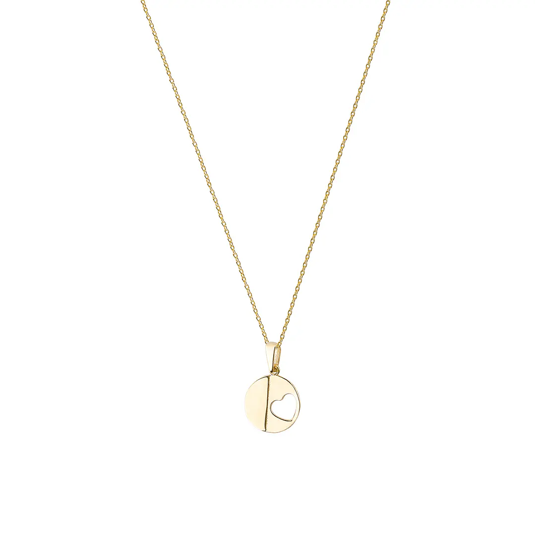 Colgantes de Oro 18kt Modelo Círculo & Corazón 3