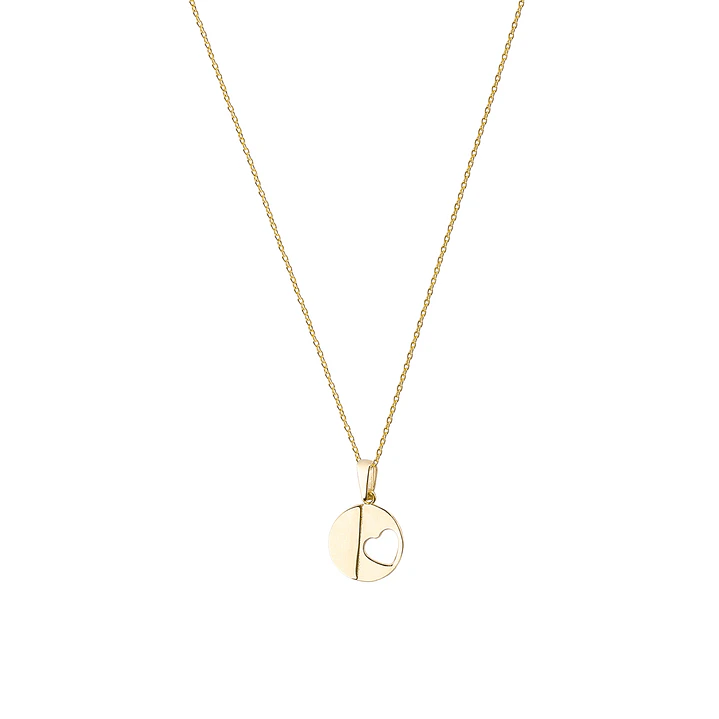 Colgantes de Oro 18kt Modelo Círculo & Corazón 3