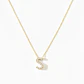 Collar de Oro 18kt con Diamantes Letra S con 7 Pts Totales SI/H Corte Brillante - By Danielle Costantini - Miniatura 3